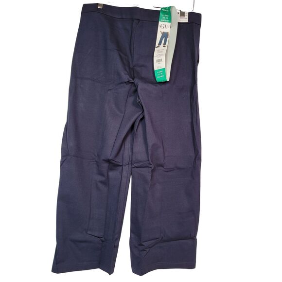 Gloria Vanderbilt Women's Navy Cropped Ponte Pants With Tummy Control Panel XL - Picture 2 of 14